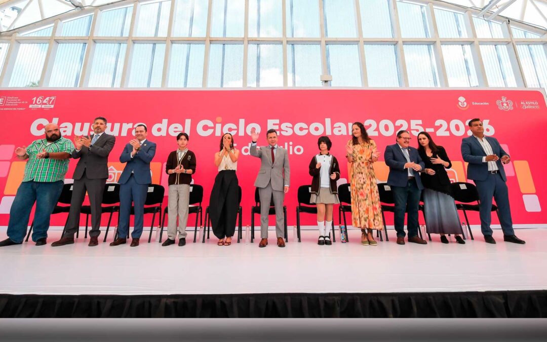 Clausura Pablo Lemus el Ciclo Escolar 2025–2026 de Educación Básica en la entidad