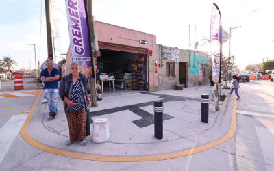 AMG suma 122 kilómetros de banquetas nuevas y rehabilitadas para mejorar la movilidad peatonal