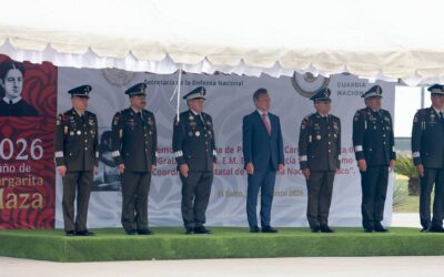Asiste Pablo Lemus a la toma de protesta del Coordinador Estatal de la Guardia Nacional en la entidad