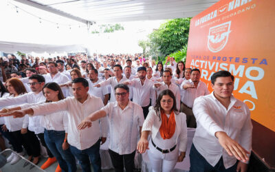 Rinde protesta la Delegación de Activismo Político de Movimiento Ciudadano