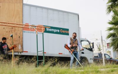 Gerardo Quirino lleva macrobrigada de servicios públicos a Los Abedules