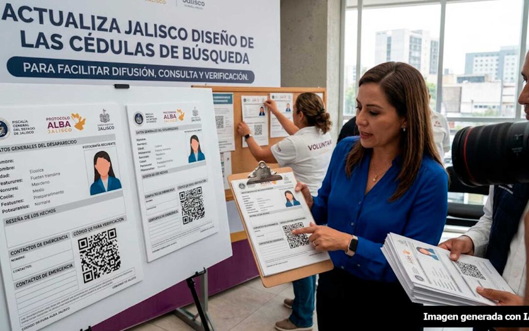 Actualiza Jalisco diseño de las cédulas de búsqueda de personas