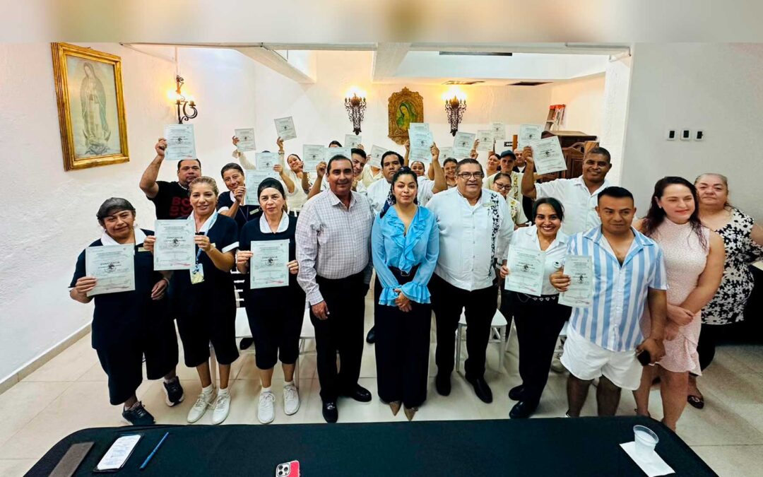 IDEFT culmina capacitación de 187 personas en competencias laborales especializadas en Puerto Vallarta